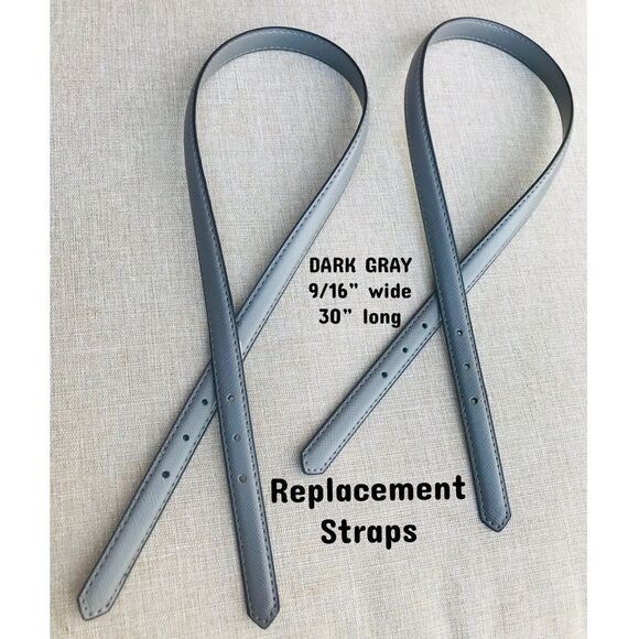 Replacement Straps DARK GRAY 9/16”wide brandnew - Picture 1 of 4